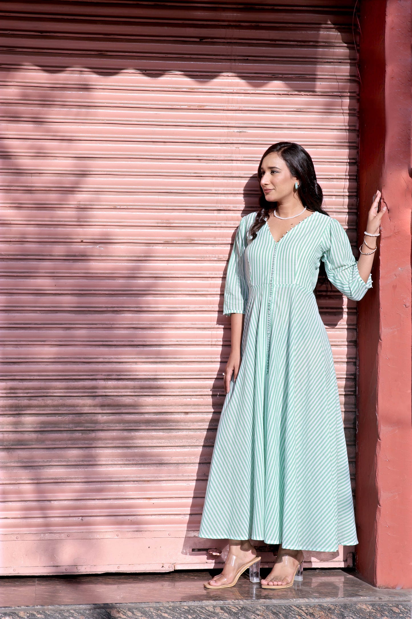 Green goddess dress