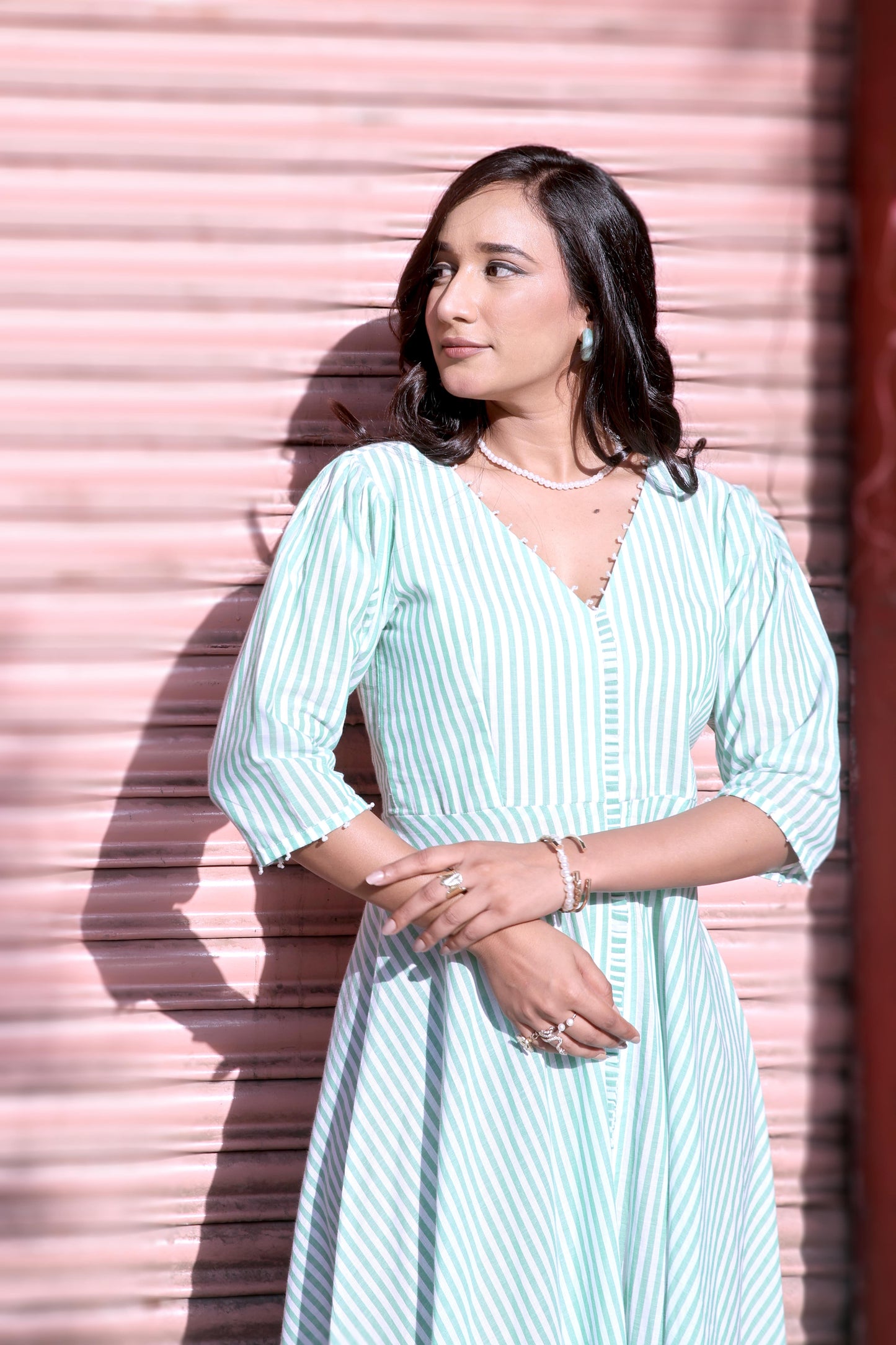 Green goddess dress
