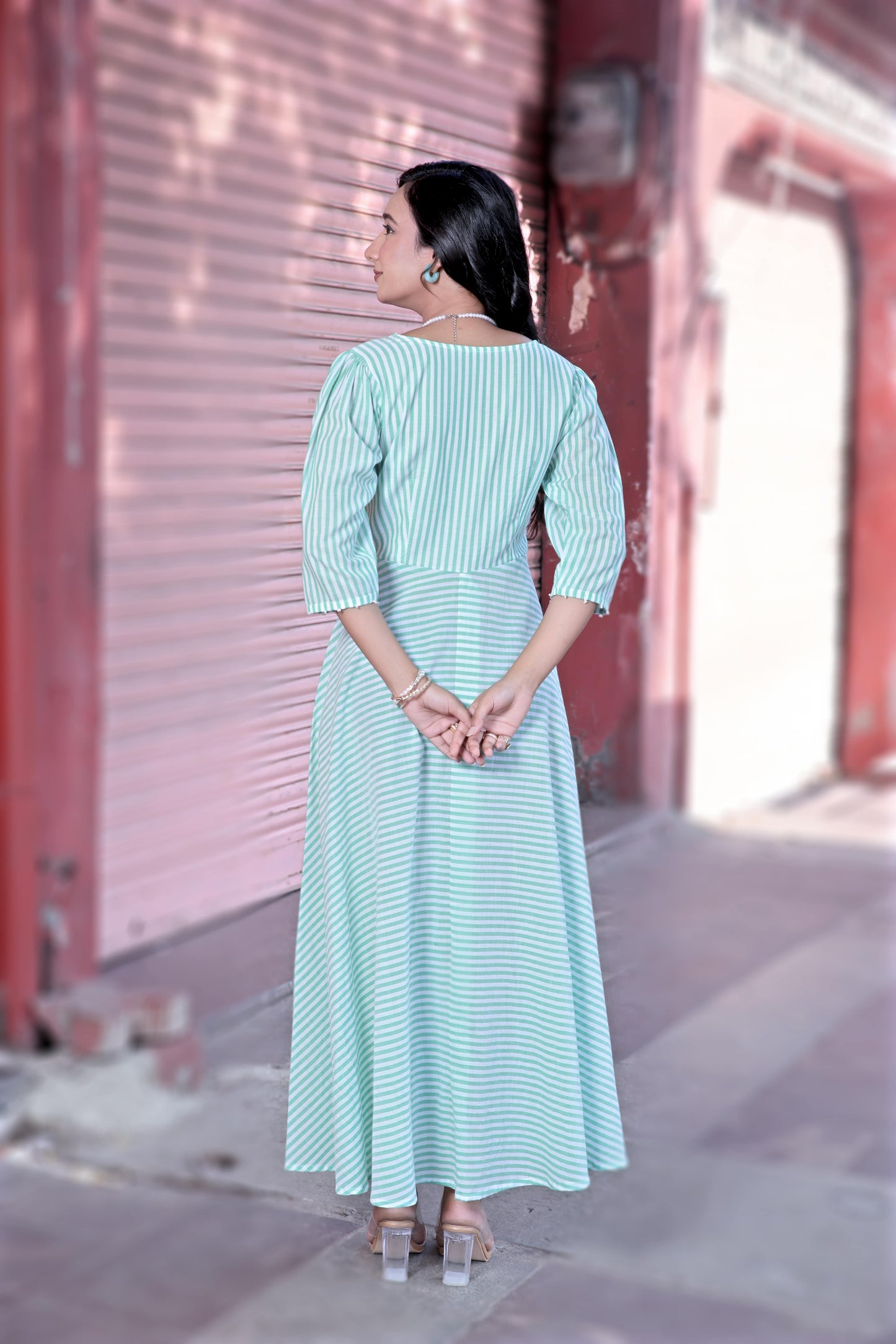 Green goddess dress