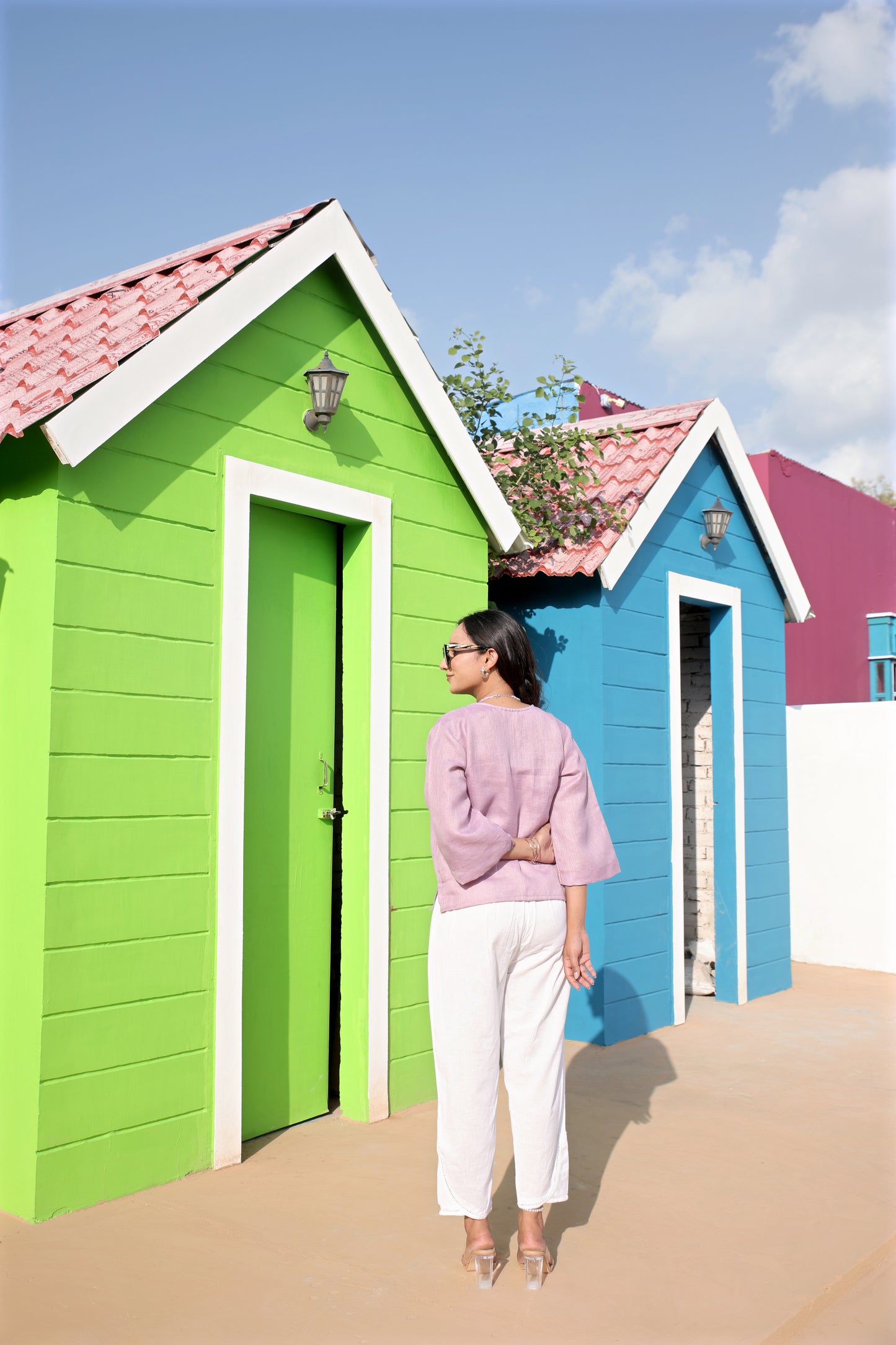 Onin pink posh top