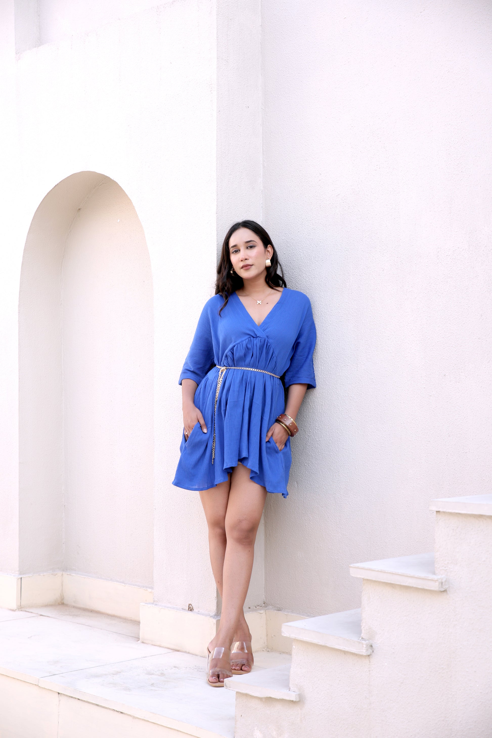 Boho Blue Mini Dress Sew comfort & luxe Boho Blue Mini Dress Sew comfort & luxe